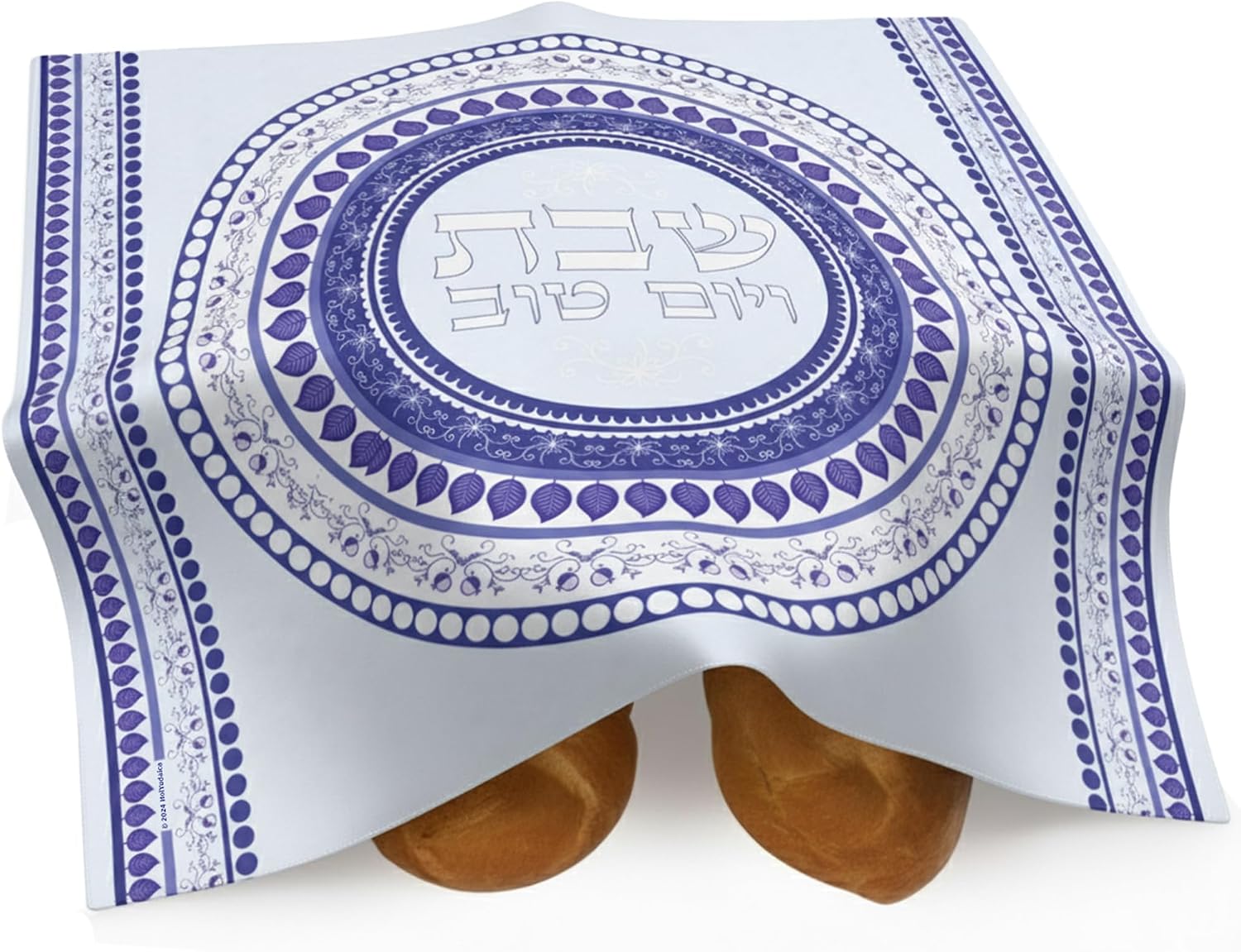Wedding Sutra - Penutup Challah Motif Mandala Biru untuk