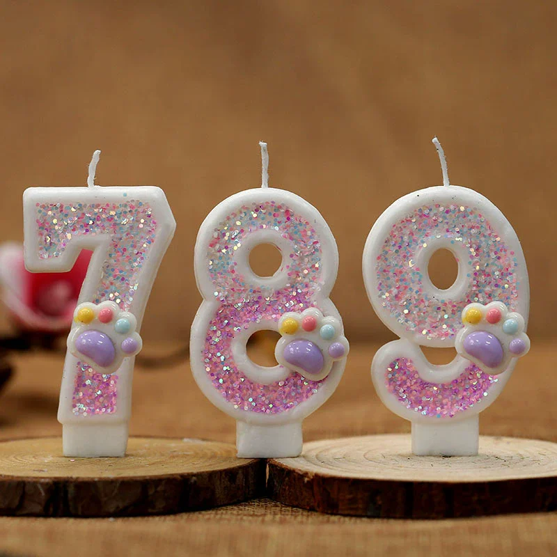 Unity Candle Set - Lilin Ulang Tahun Nomor Kue Kaki