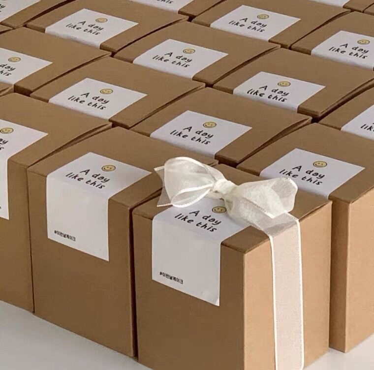 Unity Candle Set - Kraft Kotak Kertas Lilin Lipstik Parfum