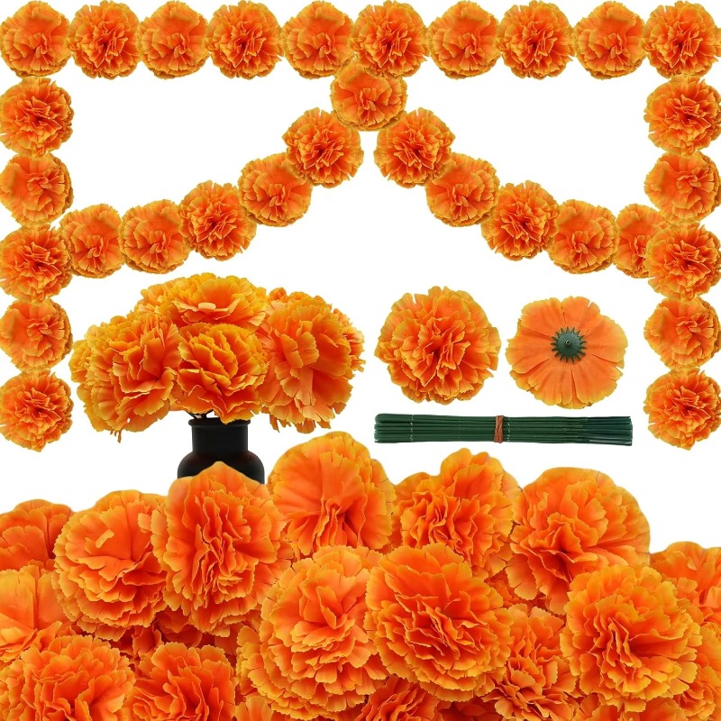 10-30PCS Bunga Anyelir Sutra M - Indian Wedding Decor Supply ulasan dan harga