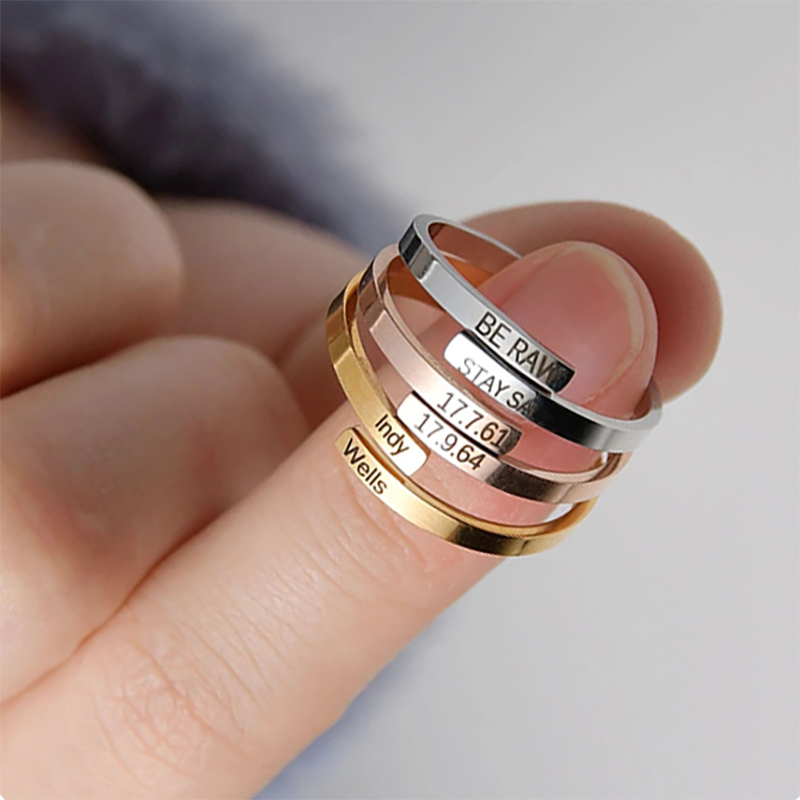 Cincin Nomor Nama Terukir Yang - Wedding Z ulasan dan harga