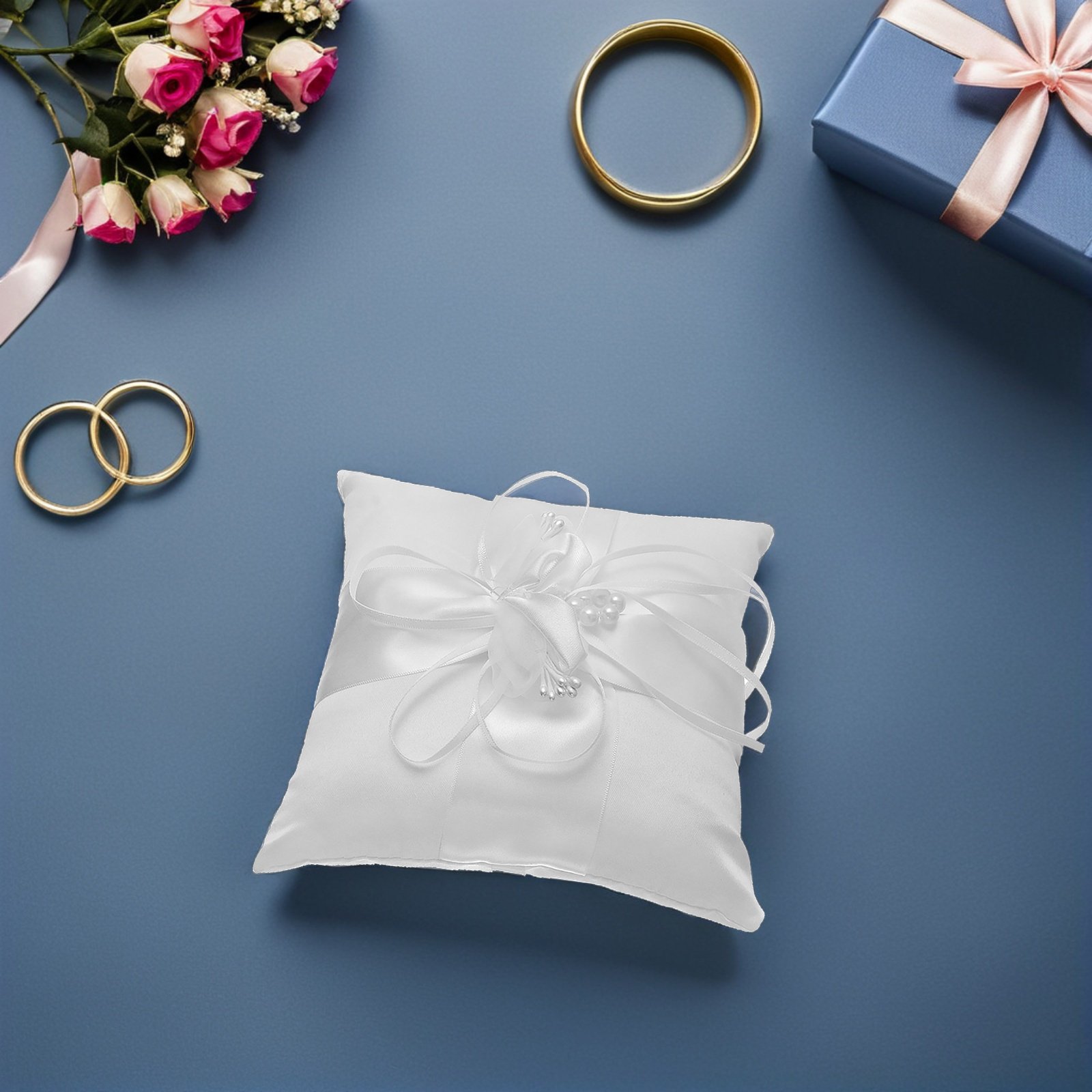 Bantal Cincin Pernikahan Motif - Ring Bearer Pillow ulasan dan harga