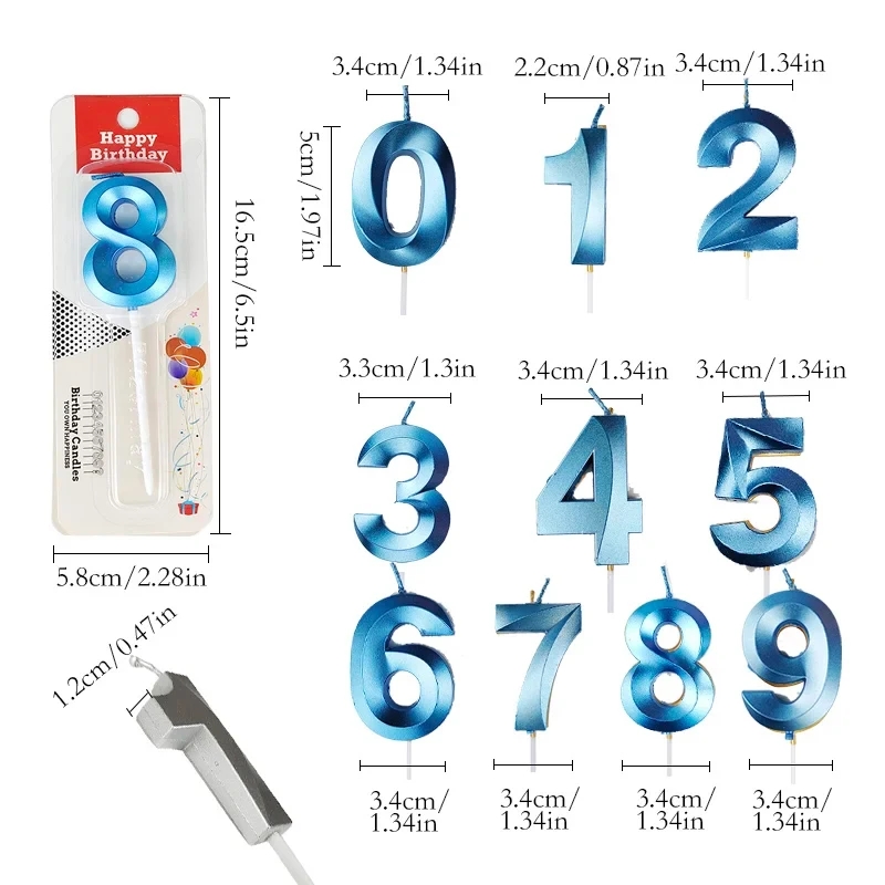 Lilin Kue Angka Biru 0 1 2 3 4 - Unity Candle Set ulasan dan harga