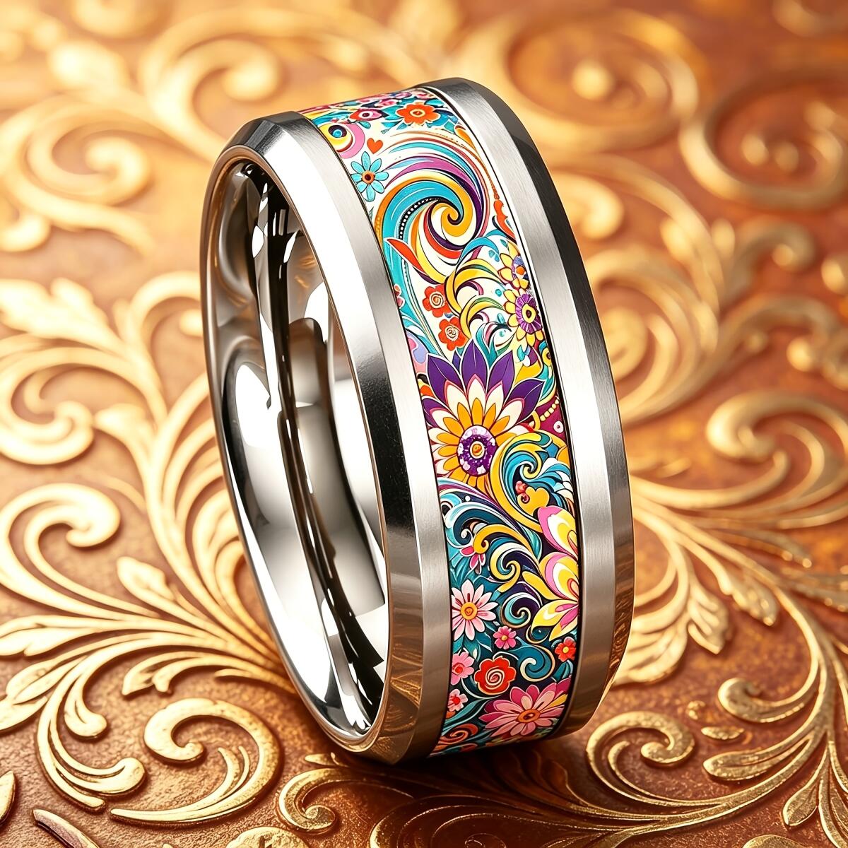 Cincin Bunga Mandala Warna-war - Wedding Sutra ulasan dan harga