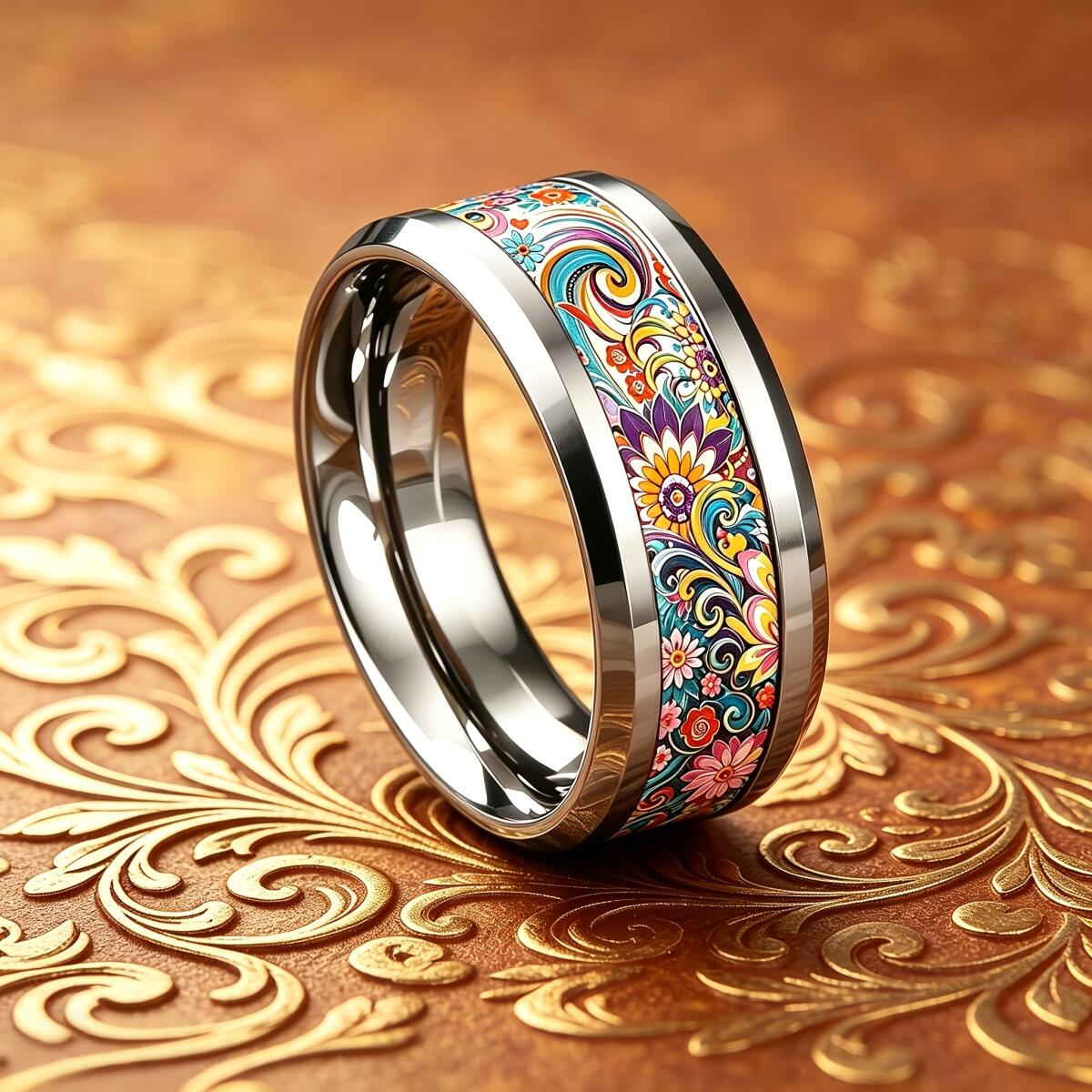Cincin Bunga Mandala Warna-war - Wedding Sutra ulasan dan harga